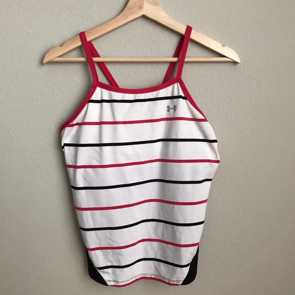 Under Armour Tops - UNDER ARMOUR striped tank w/mesh breathable back